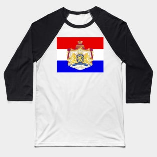 Dutch coat of arms flag Baseball T-Shirt